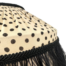 Load image into Gallery viewer, TIFFANY DORIS LAMPSHADE - Cream with Black Polka Dot