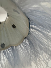 Load image into Gallery viewer, SCALLOPED HETTY FEATHER LAMPSHADE - Sky Blue Linen