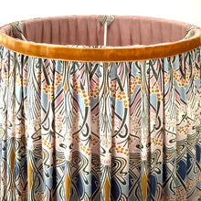Load image into Gallery viewer, TRADITIONAL GATHERED LAMPSHADE - Liberty Ianthe Blue