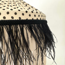 Load image into Gallery viewer, TIFFANY DORIS LAMPSHADE - Cream with Black Polka Dot