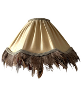 Load image into Gallery viewer, SCALLOPED HETTY FEATHER SHADES - James Hare silk