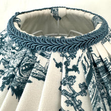 Load image into Gallery viewer, TIFFANY DORIS LAMPSHADE - Petrol Blue Toile