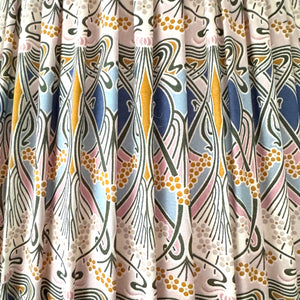 TRADITIONAL GATHERED LAMPSHADE - Liberty Ianthe Blue
