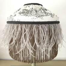Load image into Gallery viewer, TIFFANY DORIS LAMPSHADE - Grey Toile
