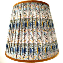 Load image into Gallery viewer, TRADITIONAL GATHERED LAMPSHADE - Liberty Ianthe Blue
