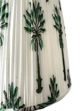 Load image into Gallery viewer, TRADITIONAL GATHERED LAMPSHADES - Palm Tree Block Print
